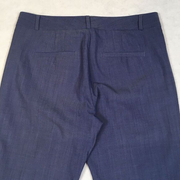 Banana Republic Wool Dress Pants Womens 2 Blue Slim Straight Leg Office Work - Picture 11 of 11